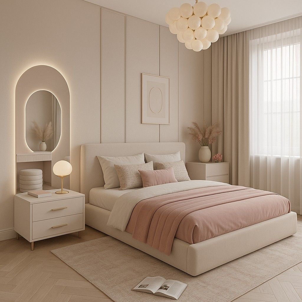 Bed Set with Side Tables