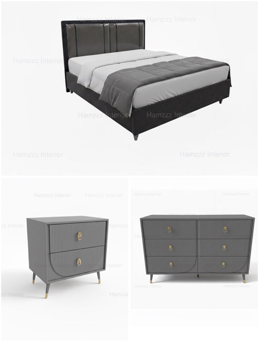 Bed , Sides, Dresser