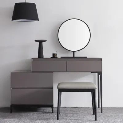 Dressing Table with Mirror and Stool