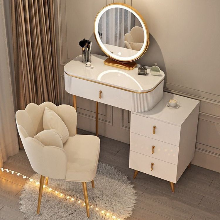 Dressing Table with Mirror and Stool